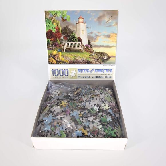 Bits and Pieces 1000 Piece "Enjoy The View" by Alan Giana Jigsaw Puzzle - GUC - Picture 10 of 10